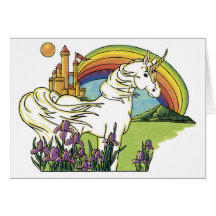 Märchen-Einhorn Karte