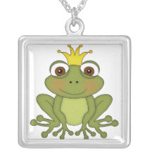 Märchen-Frosch-Prinz mit Krone Amuletten
