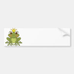 Märchen-Frosch-Prinz mit Krone Autoaufkleber