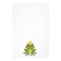 Märchen-Frosch-Prinz mit Krone Individuelle Büropapiere