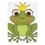 Märchen-Frosch-Prinz mit Krone Individuelle Einladung