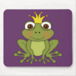 Märchen-Frosch-Prinz mit Krone Mauspads