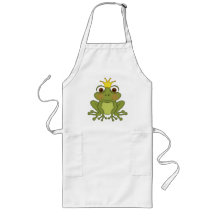 Märchen-Frosch-Prinz mit Krone Schürzen