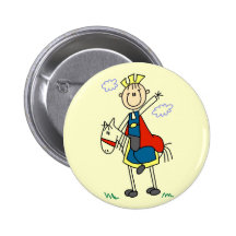 Märchenprinz auf Pferdet-shirts und -geschenken Buttons