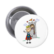 Märchenprinz-Rettungen Rapunzel Knopf Anstecknadelbutton