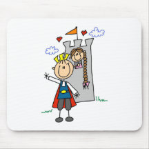 Märchenprinz-Rettungs-Prinzessin Mousepads
