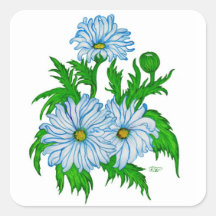 Margeriten Blume Stickers
