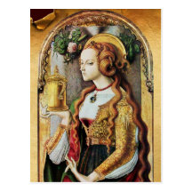 MARIA-MAGDALENE-Pergament Postkarten