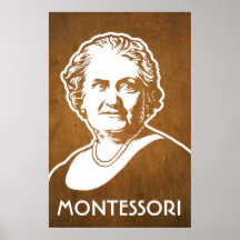 Maria Montessori-Druck Poster