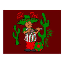 Mariachi-Fußball Mexicano Futbol Postkarte