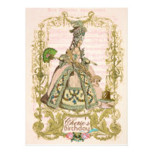 Marie Antoinette 5,5" x 7,5" Einladungen