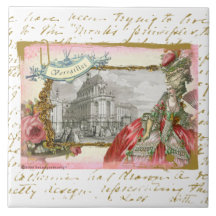 Marie Antoinette an der Versailles-Collagen-Kunst- Fliesen