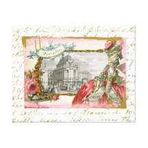 Marie Antoinette an der Versailles-Collagen-Kunst Gespannte Galeriedrucke