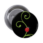 Marienkäfer auf Rebe Buttons