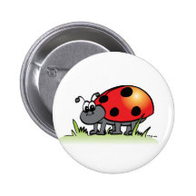 Marienkäfer-Knopf Anstecknadelbutton