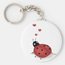 Marienkäfer-Marienkäfer Keychain Schlüsselbänder