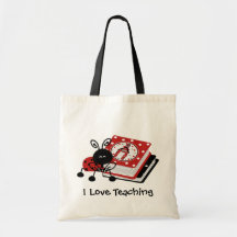 Marienkäfer-und des Buch-Lehrers Taschen-Tasche