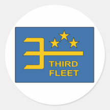 Marine-3. Flotte Runde Aufkleber