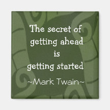 Mark Twain-Zitat - inspirierend Geschenk Kühlschrankmagnet