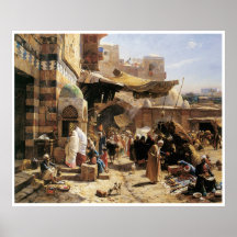 Markt in Jaffa, 1887 Posterdrucke