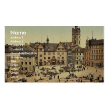 Marktplatz, Darmstadt, der Rhein, Deutschland magn Visitenkartenvorlagen