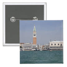 Marktplatz San Marco Venedig Italien Button