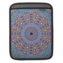Marokkanisches Mosaik-Kaleidoskop iPad Sleeve