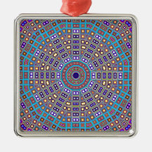 Marokkanisches Mosaik-Kaleidoskop Weihnachtsornament
