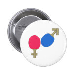 Mars-VenusPing Pong Anstecknadelbuttons