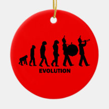 marschierendes Band der Evolution Weihnachtsbaum Ornamente