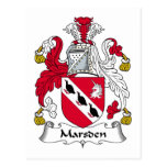 Marsden Familienwappen Postkarte