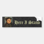 Martin Luther - hier stehe ich Zitat Autoaufkleber