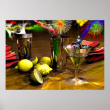 Martini auf Eis durch Lenny Plakatdruck