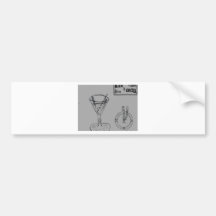 Martini-Bruch am Bar und am Grill Auto Sticker