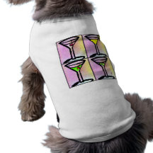 MARTINI-COLLAGEN-Druck durch Jill Haustier Tshirt