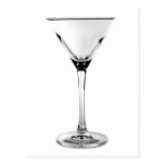 Martini-Glas Postkarte