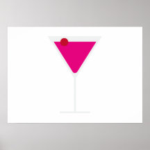 Martini Glass Poster