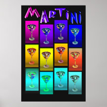 Martini-Verrücktheit Plakatdrucke