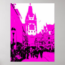 martinstor freiburg pink plakatdrucke