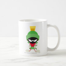 Marvin der Marsmensch bereit anzugreifen Kaffeetasse