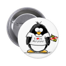 Maryland-Pinguin Button