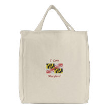 Maryland-Staats-Flagge Leinentasche