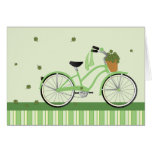 März-Fahrrad Grußkarten