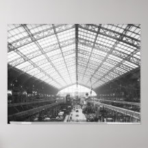 Maschinerie Hall, universelle Ausstellung Plakatdrucke