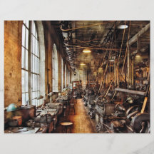 Maschinist - Maschinenwerkstatt circa 1900's Bedruckte Flyer