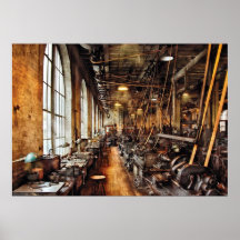 Maschinist - Maschinenwerkstatt circa 1900's Plakate