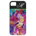 MASKERADE-NACHT/venezianisches Karnevals-Monogramm iPhone 5 Etuis