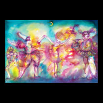 MASKERADE-PARTY, Karneval-Masken, Tanz, Musik poster