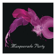 Masquarade Party Individuelle Einladungskarte