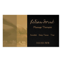 Massage II Visitenkartenvorlage